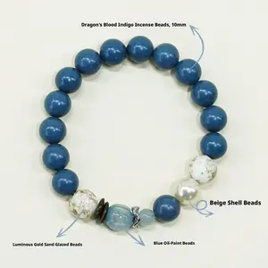 Original DIY Design of Incense Box and Incense Bead Bracelets, Cultural Play Items, Sandalwood and Agarwood Prayer Beads and Hand Accessories