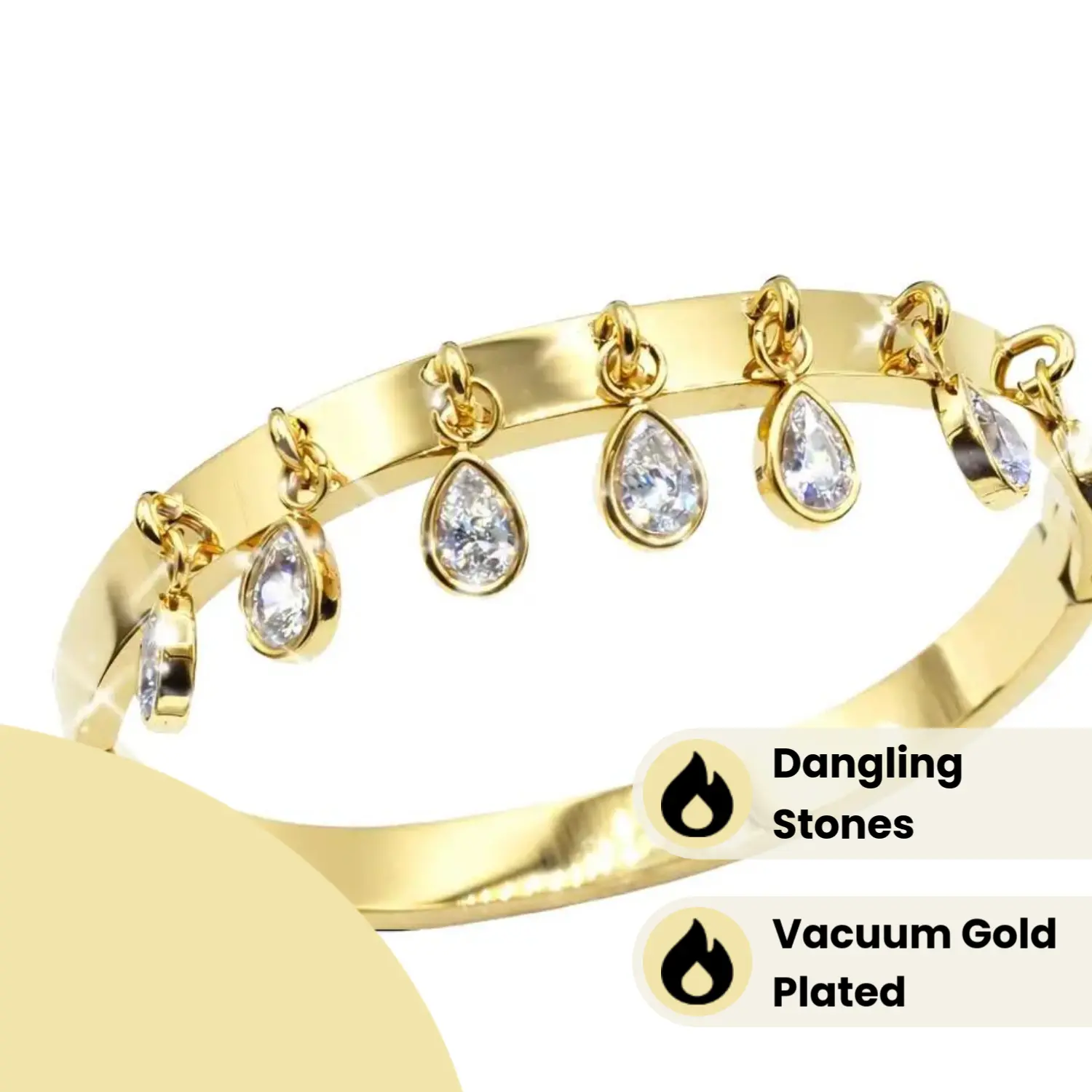 Dangling Stone Bangle Dangling Stone Bangle