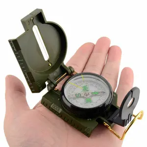 Pocket Outdoor Military Army Hiking Camping Lens Survival Lensatic Mini Compass