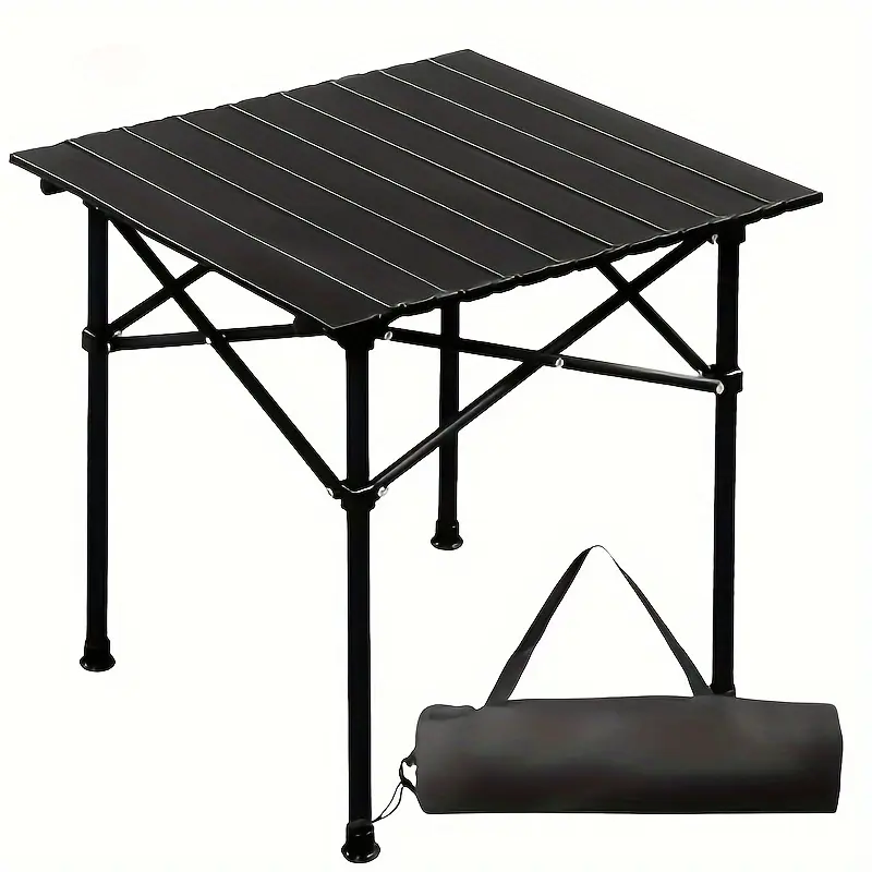 Large Portable Folding Table, Suitable for Outdoor Car Camping, Family Backup, and Garden Barbecues - Comes with A Storage Bag