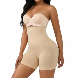 Y25D High Waisted Shaping Shorts for Women Tummy Control & 3D Butt Lift Nude Compression Underwear Seamless Postpartum Recovery