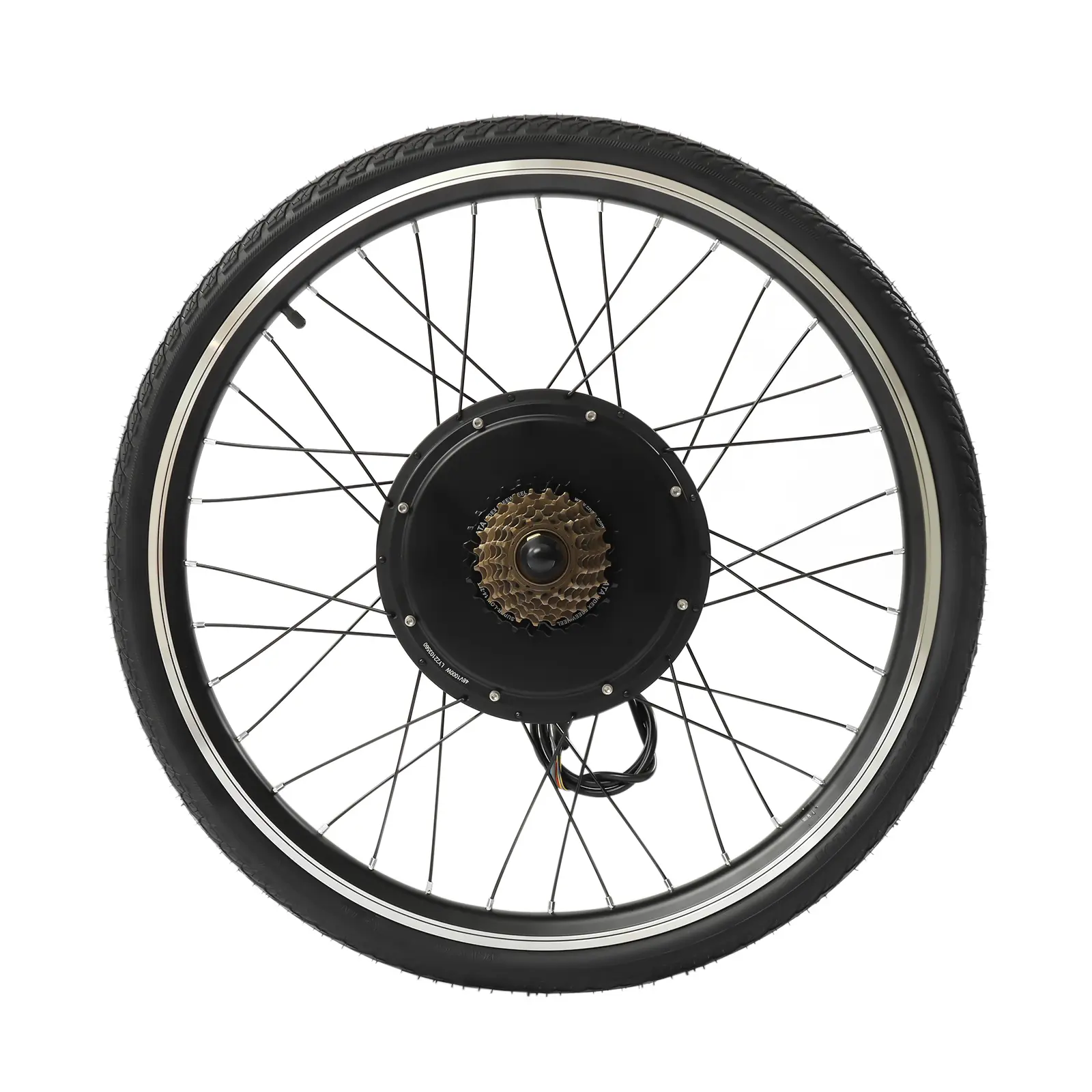 26 Inch 48V 1000W Electric Bike Conversion Kit Rear Hub Motor Brushless Gearless with Thumb Throttle for Mountain Bike Road Bike DIY eBike