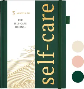 Self-Mastery Journal for Men - Gratitude and Productivity Journal for Mindfulness, Positivity, Self Care and Reflection - Guided Journal for Women with Mood Tracker, A5 (Dark Green)