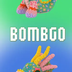 BOMBGO  Building Block, Toys,Birthday Gift,Christmas Gift,Educational Building Blocks,Trend Decoration,Cool Gifts,Brick,Family Bonding BlackFriday Christmas