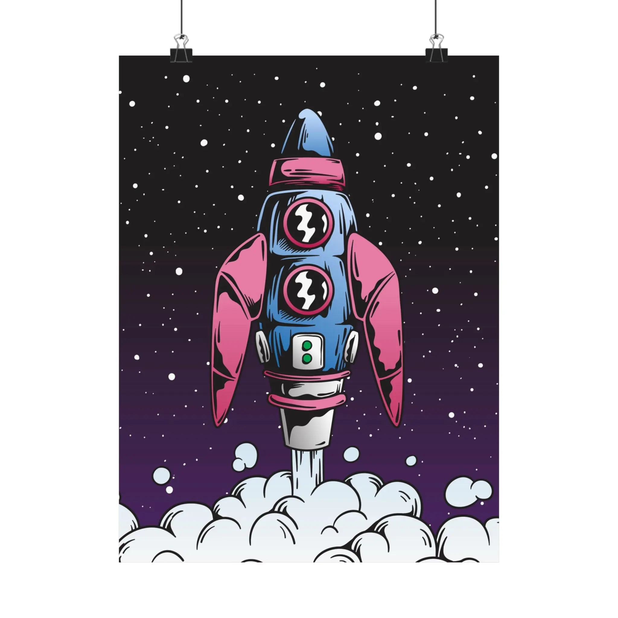 Explore The Galaxy SpaceShip Poster