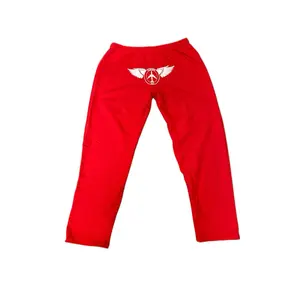 Rukn Red Joggers with Unique Logo Design for Everyday Wear