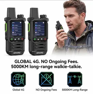 K6 2PC  POC  Walkie Talkie Long Range  with 2 SIM - No Monthly Fees HD Loud Audio Massive 4000mAh Battery digital radio #DealsForYouDays transceiver walky talky