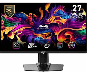 MSI MAG 271QPX 27" QHD OLED 360Hz VESA-Mount Capable USB-C Gaming Monitor with DP & HDMI