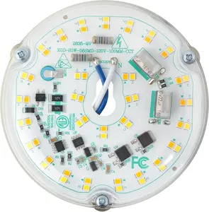 4'' 20W LED Ceiling Fan Light Retrofit Kit, Ceiling Light Replacement, LED Flush Mount Ceiling Light, 2400LM, 3CCT 3000K 4500K 5000K,120V, ETL Listed Dimmable CRI90 (3CCT)