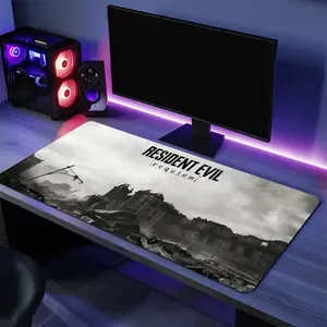 R-Resident E-Evil Requiem Game Mouse Pad, Keyboard Mat, Resident Evil Video Game Desk Mat, Resident Gaming Playmat For Computer Accessories, Gift For Gamers