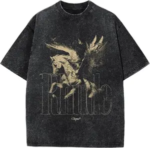 Oversize Rhude Acid Wash Shirt, Unisex Mineral Wash Tee, Streetwear & Gym, Gift for Him, Gift for Her