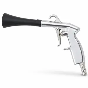 Car Air Blow Gun, High Pressure Compressed Air Cleaning Tool with Adjustable Airflow Nozzle, Metal Body Quick Connector Pneumatic Duster for Auto Interior Dust Removal, Car Dryer Detailer for Seats Vents Console Gaps Wheels