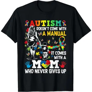 Men's 100% Cotton Soft Shortsleeve Round Neck Menswear T-Shirt, Comfortable Fabric, Autism Awareness Graphic, Vintage Funny Streetwear, Tame Impala Concert Outfit, Covenant Unisex Top