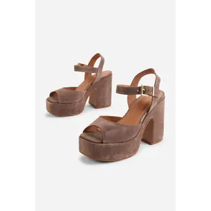 HARMONY SUEDE PLATFORM SANDAL