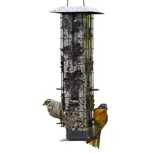 Squirrel-Be-Gone Squirrel-Resistant Metal Durable Wild Bird Feeder - 2 lb. Capacity