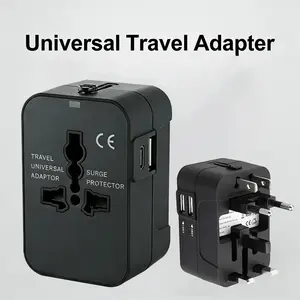 Dual USB Port Universal Travel Adapter UK to European Union Plug Adapter Global Travel Charging Accessories outdoorfun