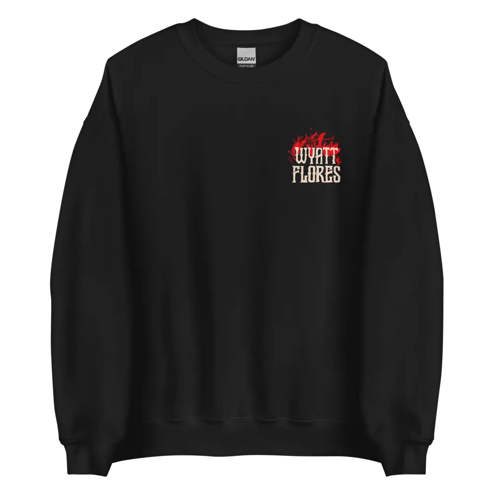 WTTP Black Crewneck, Wyatt flores merch
