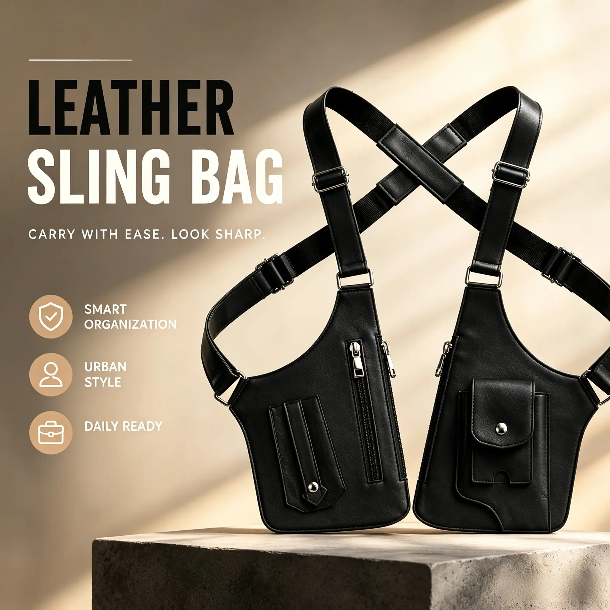 Patterned Multi-Functional Stylish Vest Bag for Men & Women, Outdoor Hiking Waist Pack with Spacious Practical Pockets, Ideal for Hiking, Cycling