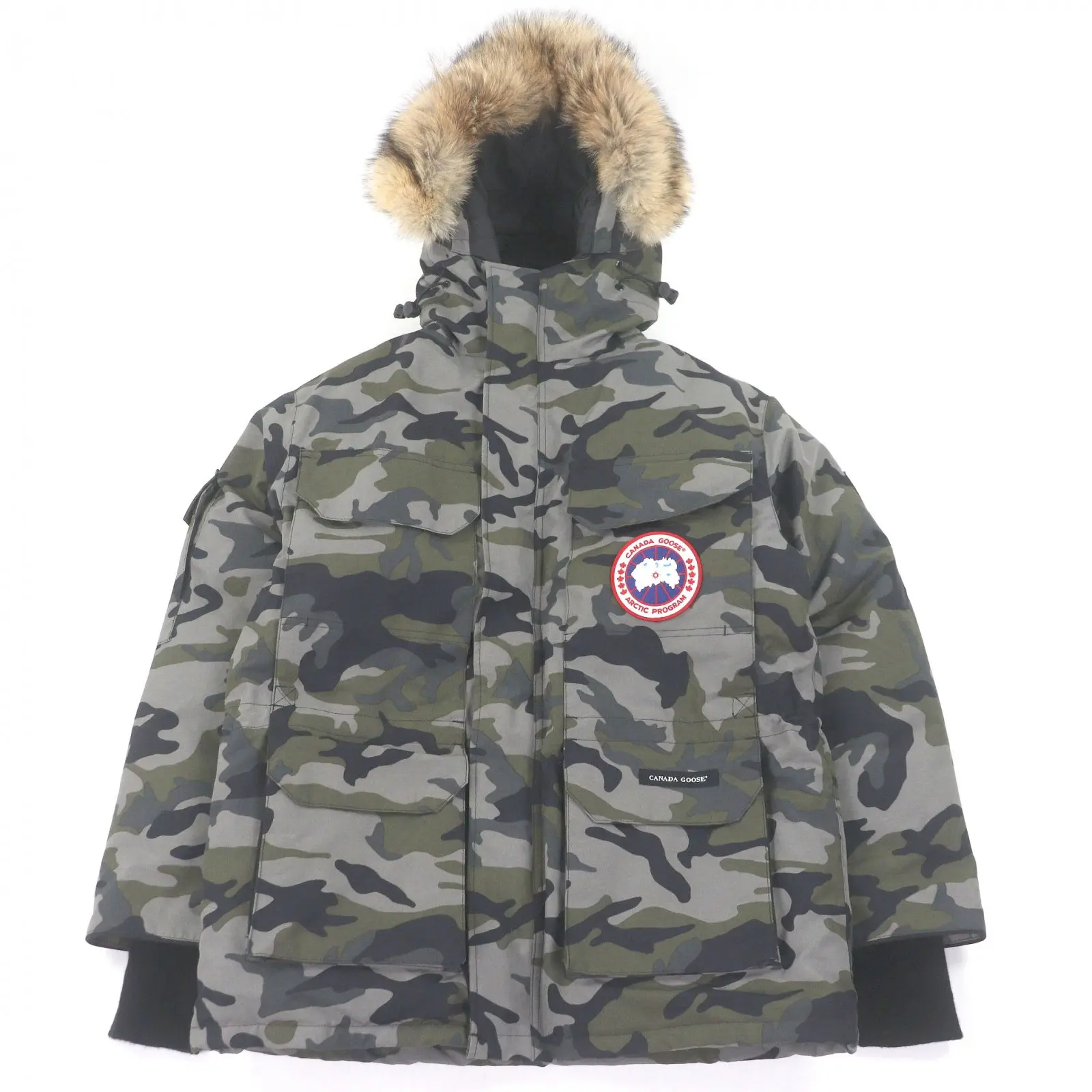 Pre-owned Canada Goose Polyester Small Leather Goods Camouflage Down Jacket