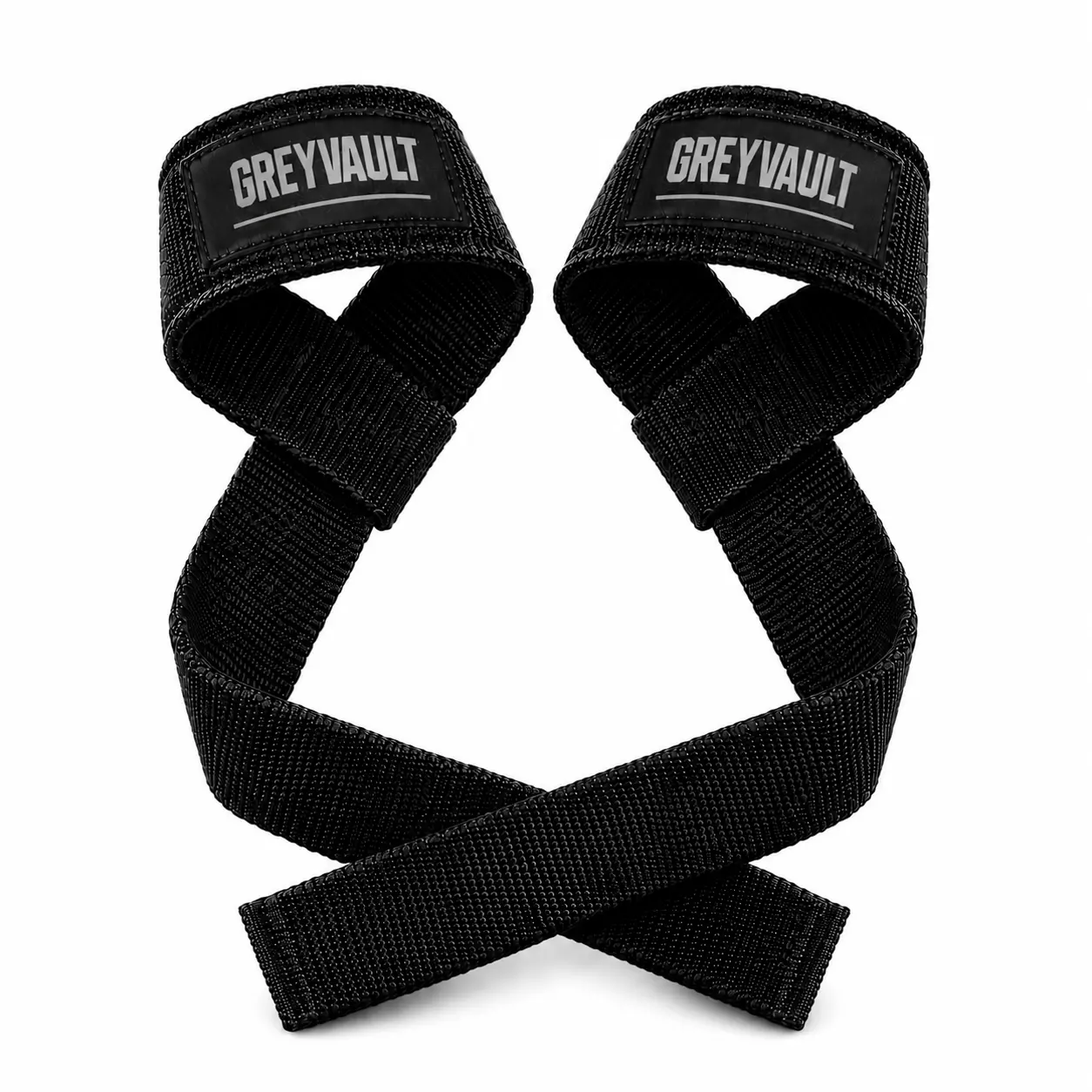 GreyVault Lasso Lifting Straps Heavy Duty Cotton Gym Wrist Support Non Slip