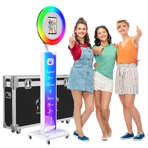 MWE iPad Photo Booth Machine With Software, Portable Selfie Booth Accessory With Custom Logo, Ideal for Wedding & Party Rentals