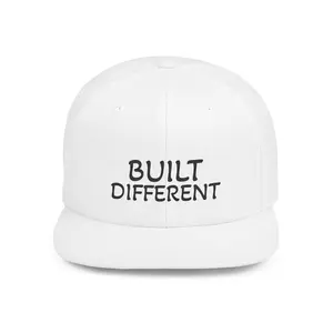 NDR™ Built Different Flat Bill Snapback Hat.