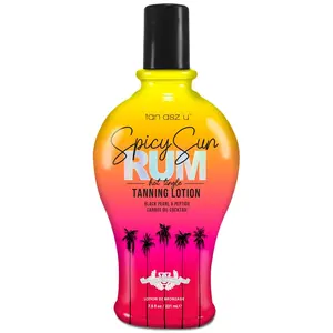 Spicy Sun Rum Hot Tingle Tanning Lotion by Tan Asz U - Black Pearl & Peptide, Carrot Oil Cocktail, 7.5 fl oz Body Care Bronzing