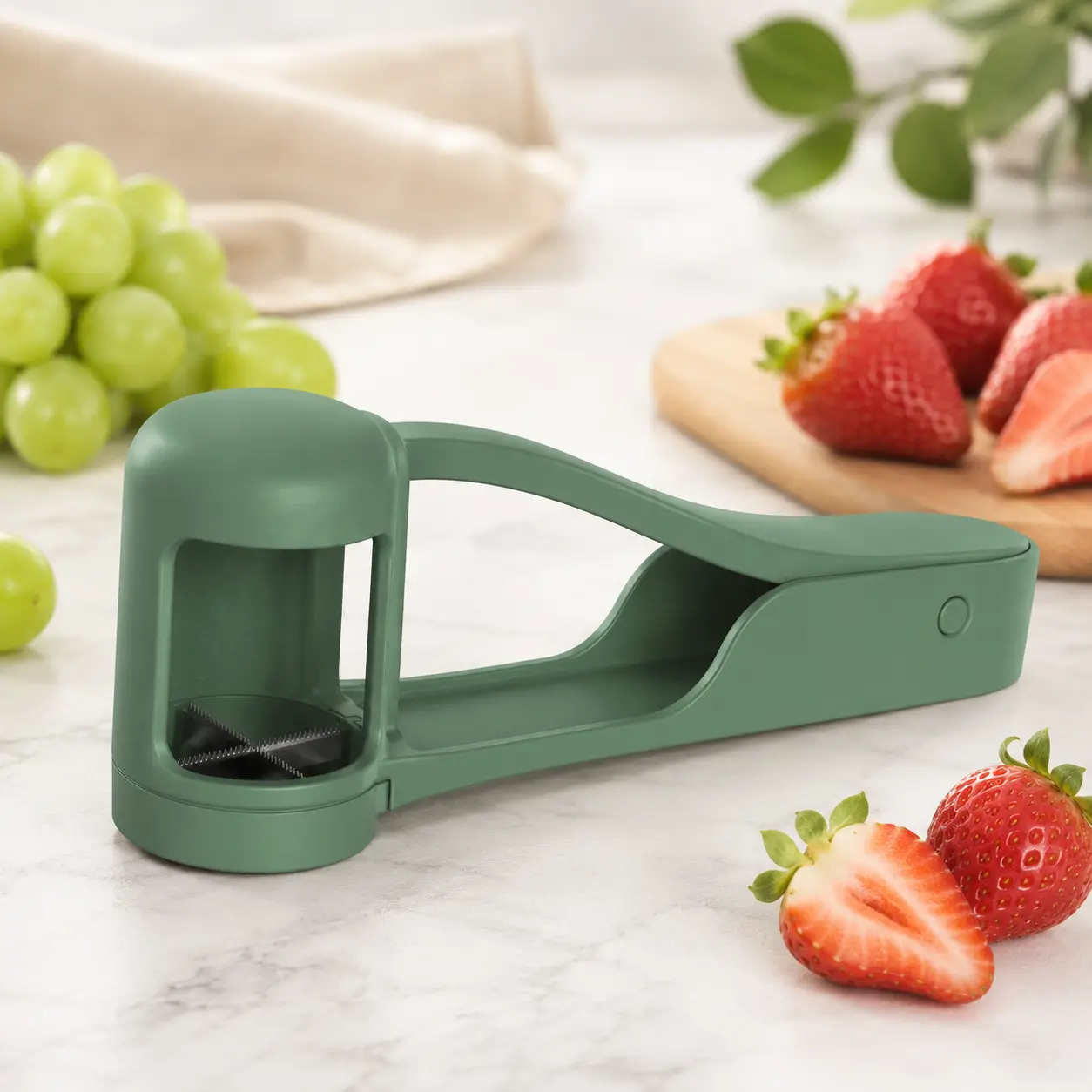 Mini Fruit Slicer Efficient Grape Cutter for Meal Prep and Healthy Eating