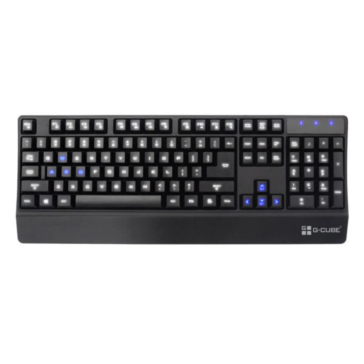 212 MAIN A4tech G-Cube LED Backlit Membrane Gaming Keyboard, Blue & White Illuminate Light Computer Keyboard, Led Backlit Keyboard