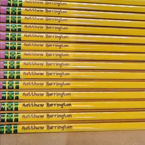 Pack of 12 custom pencils