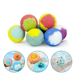 Animal Theme Bath Ball Gift Set, Natural Plant Essential Oil, Rich Lather Foam Hidden Figures, Fun Bath Toy for Kids Aged 3+