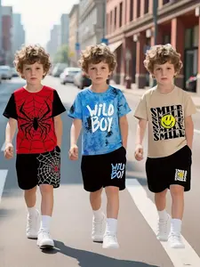 Short Sleeve Set, Fashionable and Comfortable, Ideal for Beach, Home, Travel, Spring Summer, Multi-Piece Pack