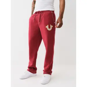 TRUE RELIGION BIG T CROSS STICH SWEATPANTS