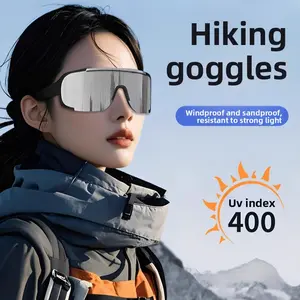 Mountaineering snow goggles, unisex sunglasses, UV-protective outdoor windproof glasses for cycling, hiking, mountain climbing, snow trekking and skiing