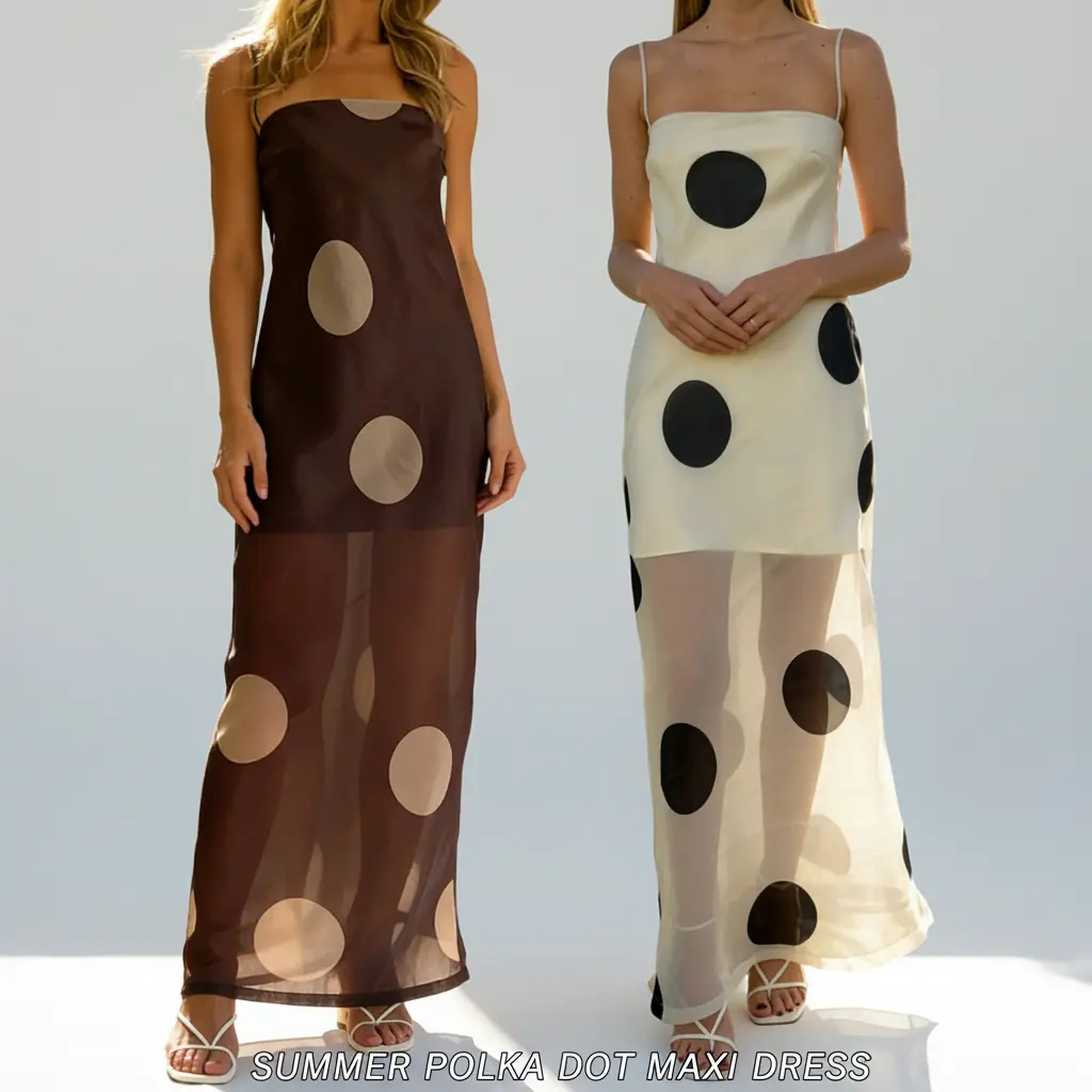 LIQUCY Women Polka Dot Maxi Dress Spaghetti Strap Sheer Mesh Long Dress Sexy Sleeveless Backless Elegant Summer Flowy Party Dresses Vacation Outfit - TikTok Shop LIQUCY Women Polka Dot Maxi Dress Spaghetti Strap Sheer Mesh Long Dress Sexy Sleeveless Backless Elegant Summer Flowy Party Dresses Vacation Outfit - TikTok Shop