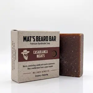 Mat's Beard Bar Casablanca Nights Artisan Bar Soap - Hand Poured 4oz