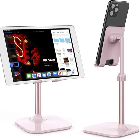 Adjustable Phone & Tablet Stand for Desk – Foldable Holder Compatible with iPhone, iPad, Android Devices – Sturdy Desktop Stand Gift for Women, Men