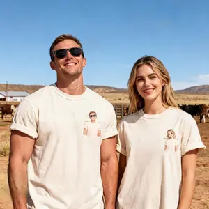 Cutibb Personalized Couple Shirts, Cartoon Anime Shirt, Couple Match Shirt, Shirts from photo, Personalized Valentine's/Anniversary/ Gift