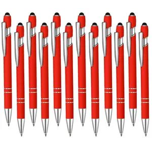 12 Pack Metal Touch Pen Printing Logo Signature Pen 1.0 Mm Metal Pen Stylus Pen Beauty & Personal Care