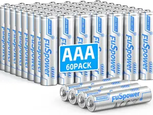 AAA Batteries 60-Pack, 10 Years Shelf Life, 1200mAh AAA Batteries 1.5 Volt LR03 Alkaline Battery
