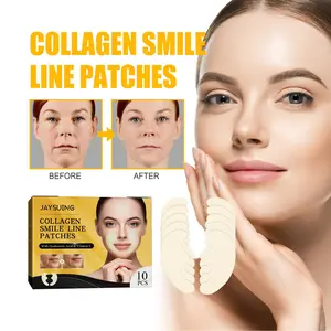 Jaysuing Collagen Smile Line Patch, Firming Smile Line And Smoothing Wrinkles Collagen Facial Patch