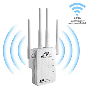 2026 Upgraded 5G WiFi Extender – Dual-Band 5GHz/2.4GHz, Cover 10,000Sft, Up to AC1200, Connect 60+ Devices, Perfect for Home, Office & Gifting