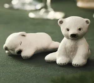Klarborg Polar Bear Cubs Nuka & Enok Figurines