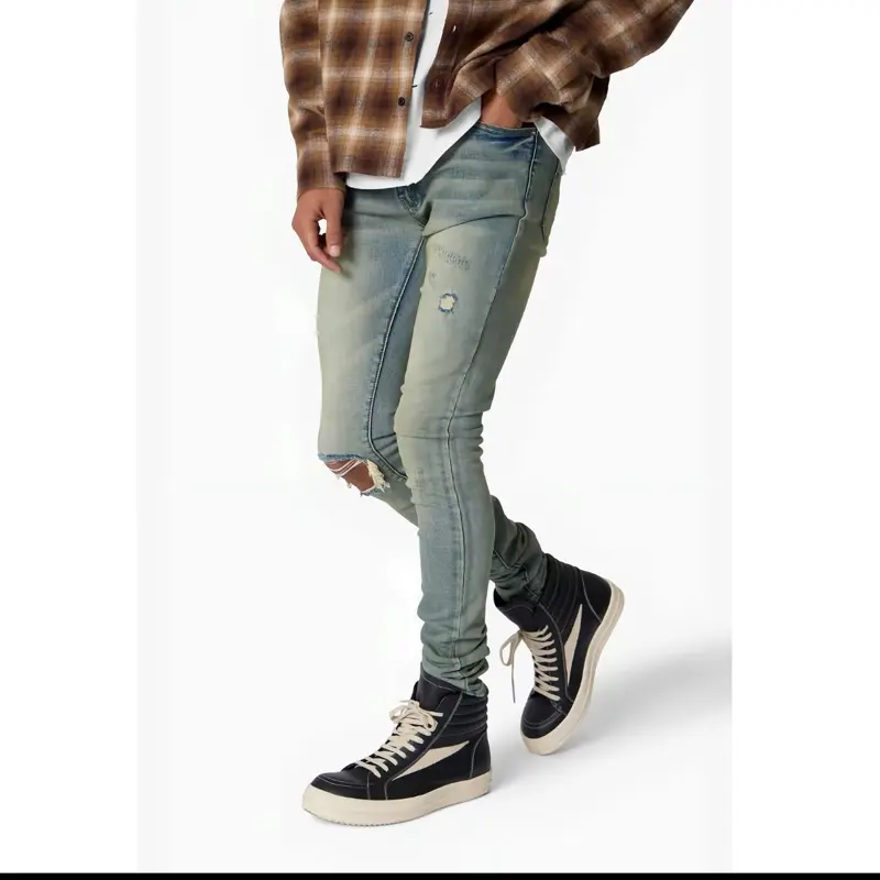 X721 Dusted Skinny Denim - 4th Day Sun Washed Blue