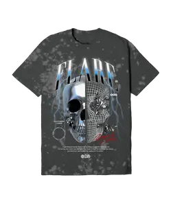 Lightworks T Shirt Charcoal Tie Dye