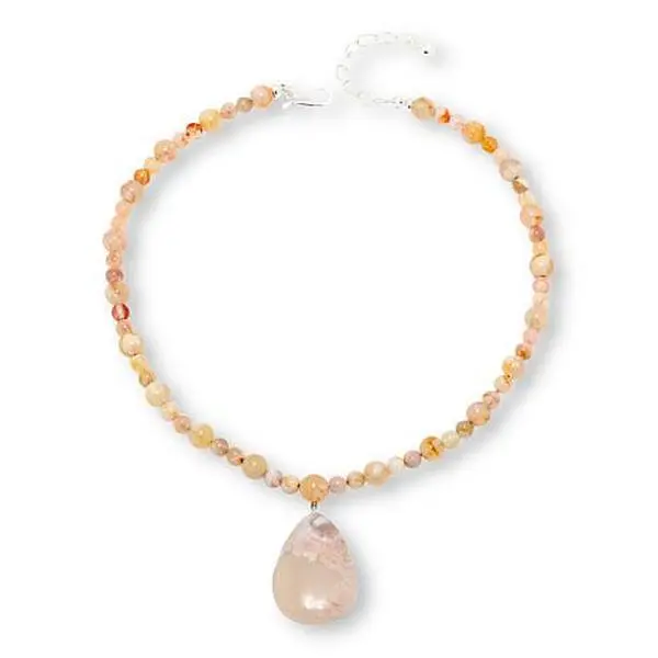 Mine Finds by Jay King Sterling Silver Sakura Chalcedony 18" Necklace