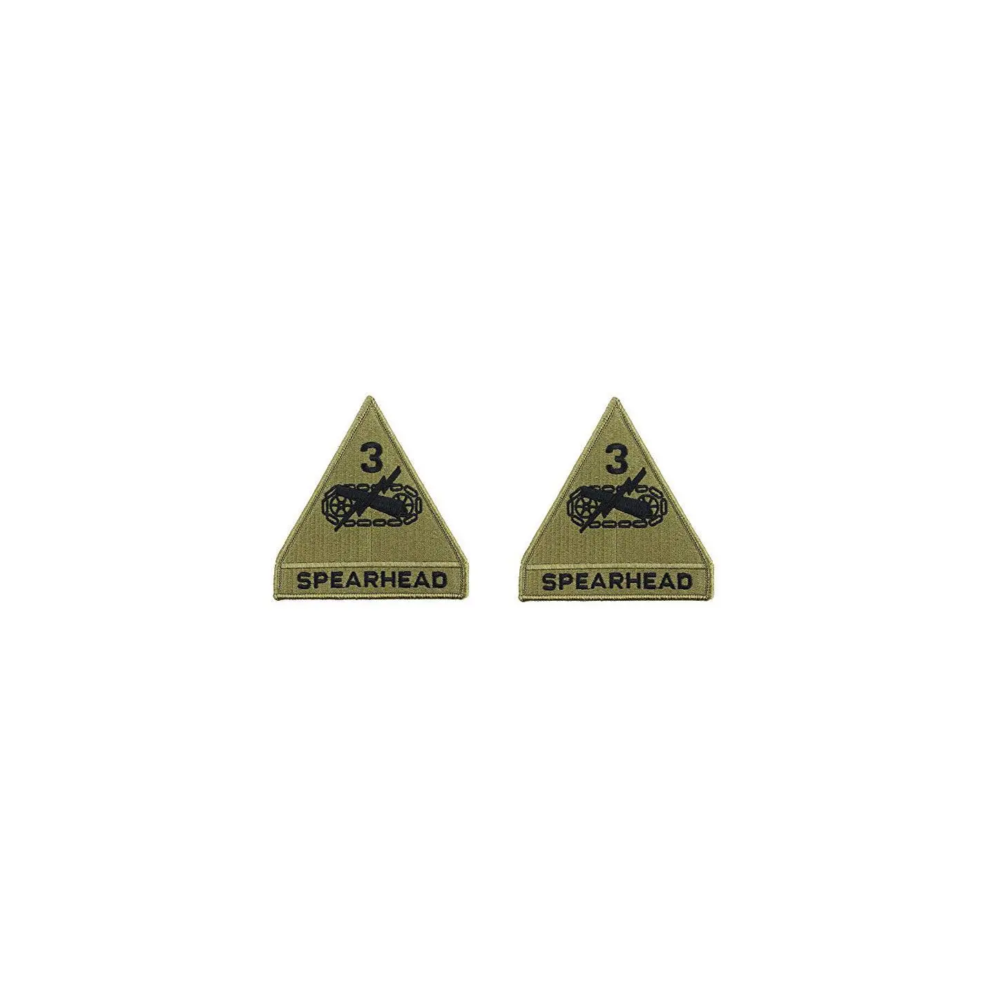 US Army 3rd Armored Division OCP Patch with Hook Fastener (pair)