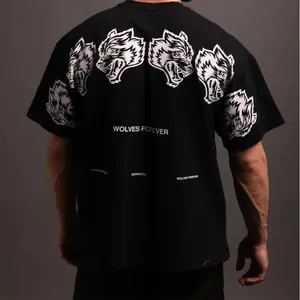 DARC autumn new men's sports t-shirt Oversized Tee Heavyweight Men's T-Shirt 100% Sustainable Cotton Ethically Grown Vintage Style Top Classic Clothes Menswear Apparel Seamless