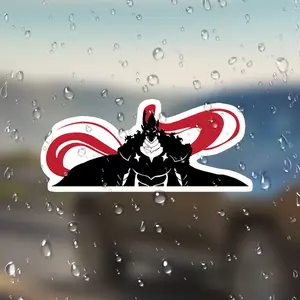 Igris Sticker Dual Color Design for Car Laptop Fridge Luggage Plastic Surfaces, Versatile Adhesive Decal for Multiple Uses