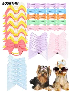 65pcs(hair clips) pet hair accessories set, including bow hair band, bone shape small grip clip, etc., the main colorful and lovely style, suitable for small pet hair decoration. Suitable for pet shape decoration, cute pet interaction.